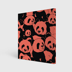 Картина квадратная С красными пандами