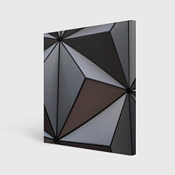Картина квадратная Металлическая геометрическая броня