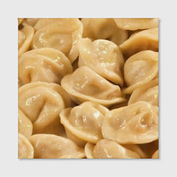 Холст квадратный Пельмени, цвет: 3D-принт — фото 2