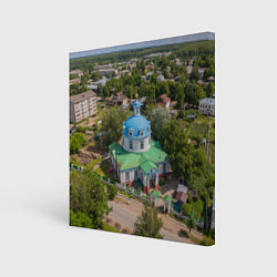 Холст квадратный Успенский собор - Яранск, цвет: 3D-принт