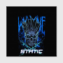 Холст квадратный X Static - Wayne Static skull, цвет: 3D-принт — фото 2