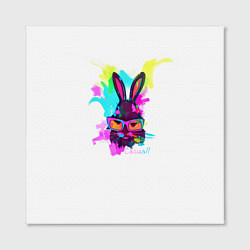 Холст квадратный Rabbit casuall, цвет: 3D-принт — фото 2