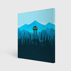 Холст квадратный Firewatch вечер, цвет: 3D-принт