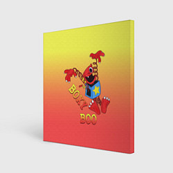 Холст квадратный Project Playtime - Бокси Бу, цвет: 3D-принт