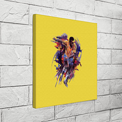 Холст квадратный Бразильский футболист Пеле 10, цвет: 3D-принт — фото 2