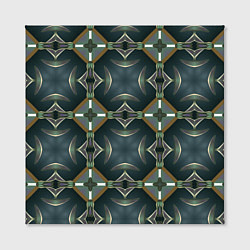 Холст квадратный Абстрактный геометрический узор в стиле фэнтези, цвет: 3D-принт — фото 2
