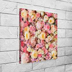 Холст квадратный Тысяча цветов, цвет: 3D-принт — фото 2