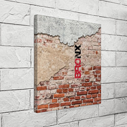 Холст квадратный Старая кирпичная стена - Бронкс, цвет: 3D-принт — фото 2
