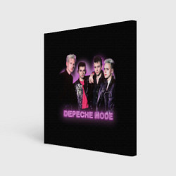 Картина квадратная 80s Depeche Mode neon