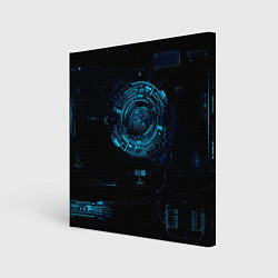 Холст квадратный Кибер абстракт, цвет: 3D-принт