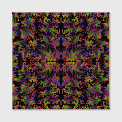 Холст квадратный Цветная психоделика, цвет: 3D-принт — фото 2