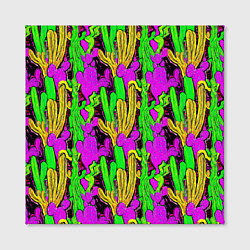 Холст квадратный Абстрактные кактусы, цвет: 3D-принт — фото 2