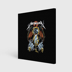Холст квадратный Металлика - Metallica, цвет: 3D-принт