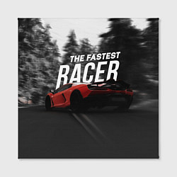 Холст квадратный The fastest racer, цвет: 3D-принт — фото 2