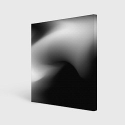 Холст квадратный Градиент черный, цвет: 3D-принт