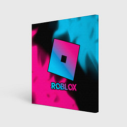 Картина квадратная Roblox - neon gradient