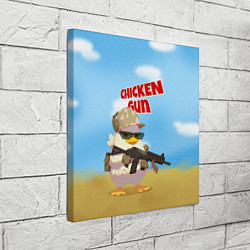 Холст квадратный Цыпленок - Чикен Ган, цвет: 3D-принт — фото 2