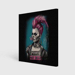 Картина квадратная Punks no dead girl