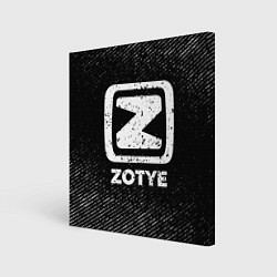 Картина квадратная Zotye с потертостями на темном фоне
