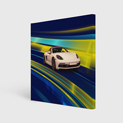Картина квадратная Спортивная немецкая машина Porsche 911
