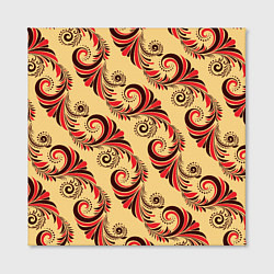 Холст квадратный Винтажный растительный орнамент, цвет: 3D-принт — фото 2