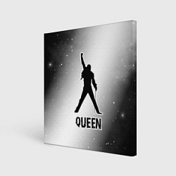 Картина квадратная Queen glitch на светлом фоне