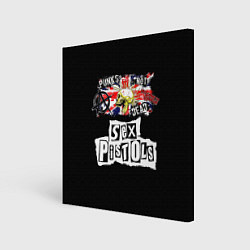 Холст квадратный Sex Pistols - punks not dead, цвет: 3D-принт