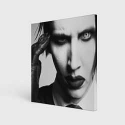 Холст квадратный Marilyn Manson looks at you, цвет: 3D-принт