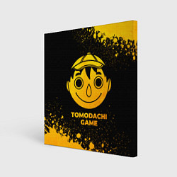 Картина квадратная Tomodachi Game - gold gradient