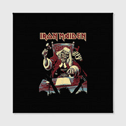 Холст квадратный Iron Maiden - судья, цвет: 3D-принт — фото 2