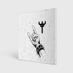 Холст квадратный Judas Priest и рок символ, цвет: 3D-принт