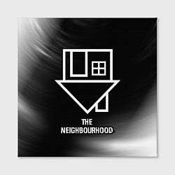 Холст квадратный The Neighbourhood glitch на темном фоне, цвет: 3D-принт — фото 2