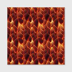Холст квадратный Огненная мозаичная текстура, цвет: 3D-принт — фото 2