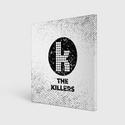 Картина квадратная The Killers с потертостями на светлом фоне