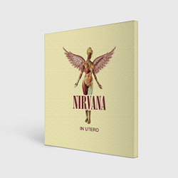 Холст квадратный Nirvana - In utero, цвет: 3D-принт