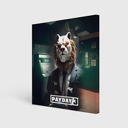 Картина квадратная Payday 3 lion