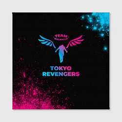 Холст квадратный Tokyo Revengers - neon gradient, цвет: 3D-принт — фото 2