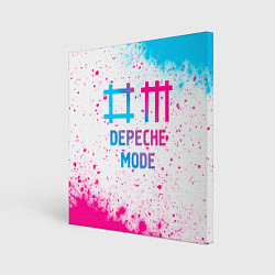Картина квадратная Depeche Mode neon gradient style