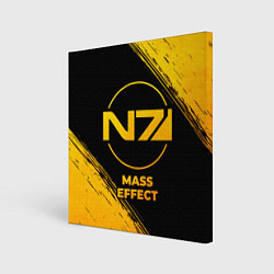 Картина квадратная Mass Effect - gold gradient