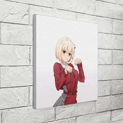 Холст квадратный Киска Тисато - Ликорис Рикойл, цвет: 3D-принт — фото 2