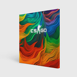 Картина квадратная Cs Go Logo Color