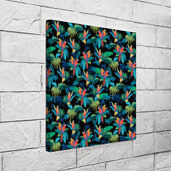 Холст квадратный Попугаи Макса Пэйна, цвет: 3D-принт — фото 2