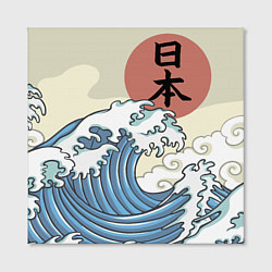 Холст квадратный Япония море, цвет: 3D-принт — фото 2