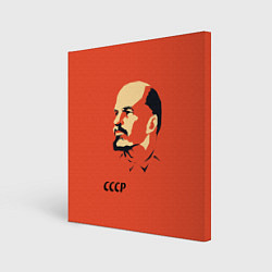 Холст квадратный СССР Ленин жив, цвет: 3D-принт