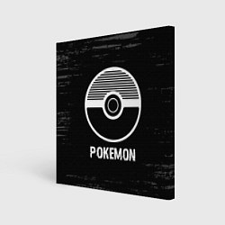 Картина квадратная Pokemon glitch на темном фоне