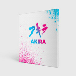 Холст квадратный Akira neon gradient style, цвет: 3D-принт