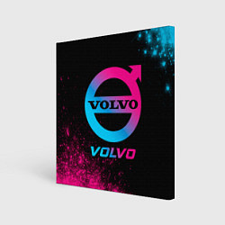 Картина квадратная Volvo - neon gradient