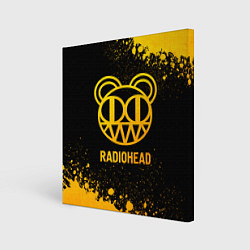 Картина квадратная Radiohead - gold gradient