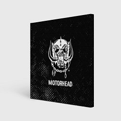 Картина квадратная Motorhead glitch на темном фоне