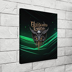 Холст квадратный Baldurs Gate 3 dark green, цвет: 3D-принт — фото 2
